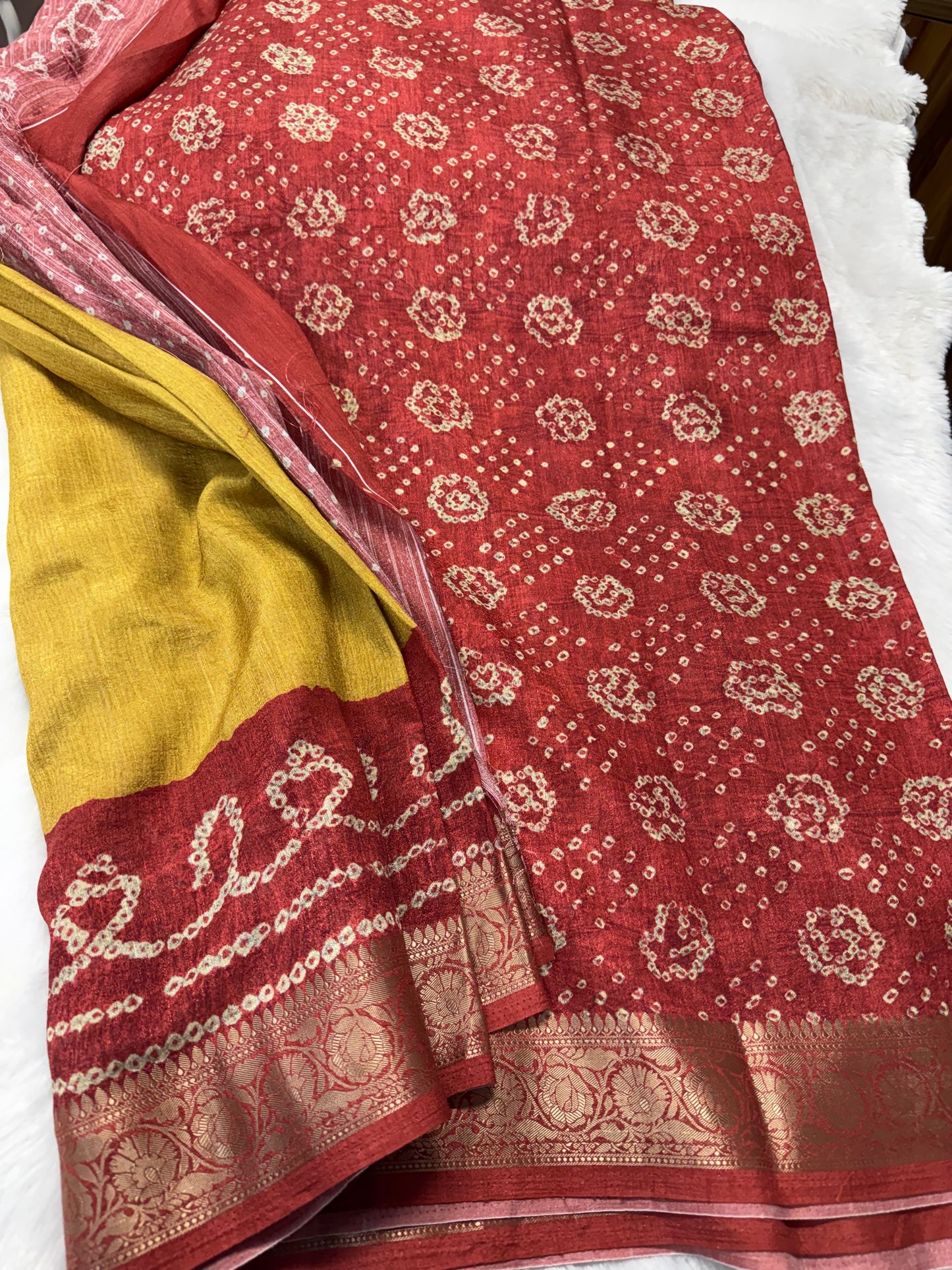 Viscose Tassar saree-SR1207F