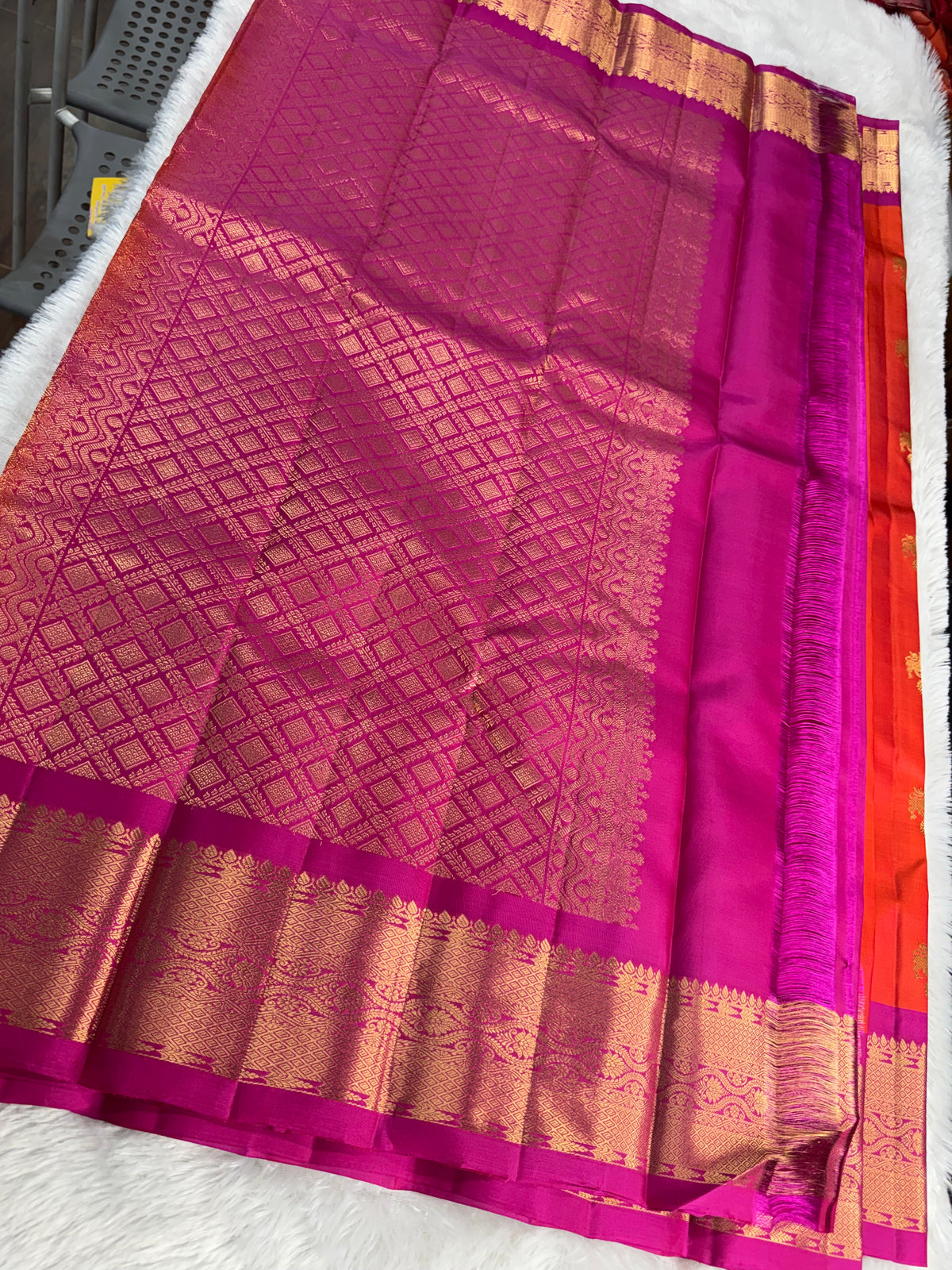 Handloom vintage Kanchipattu saree-SRKP10