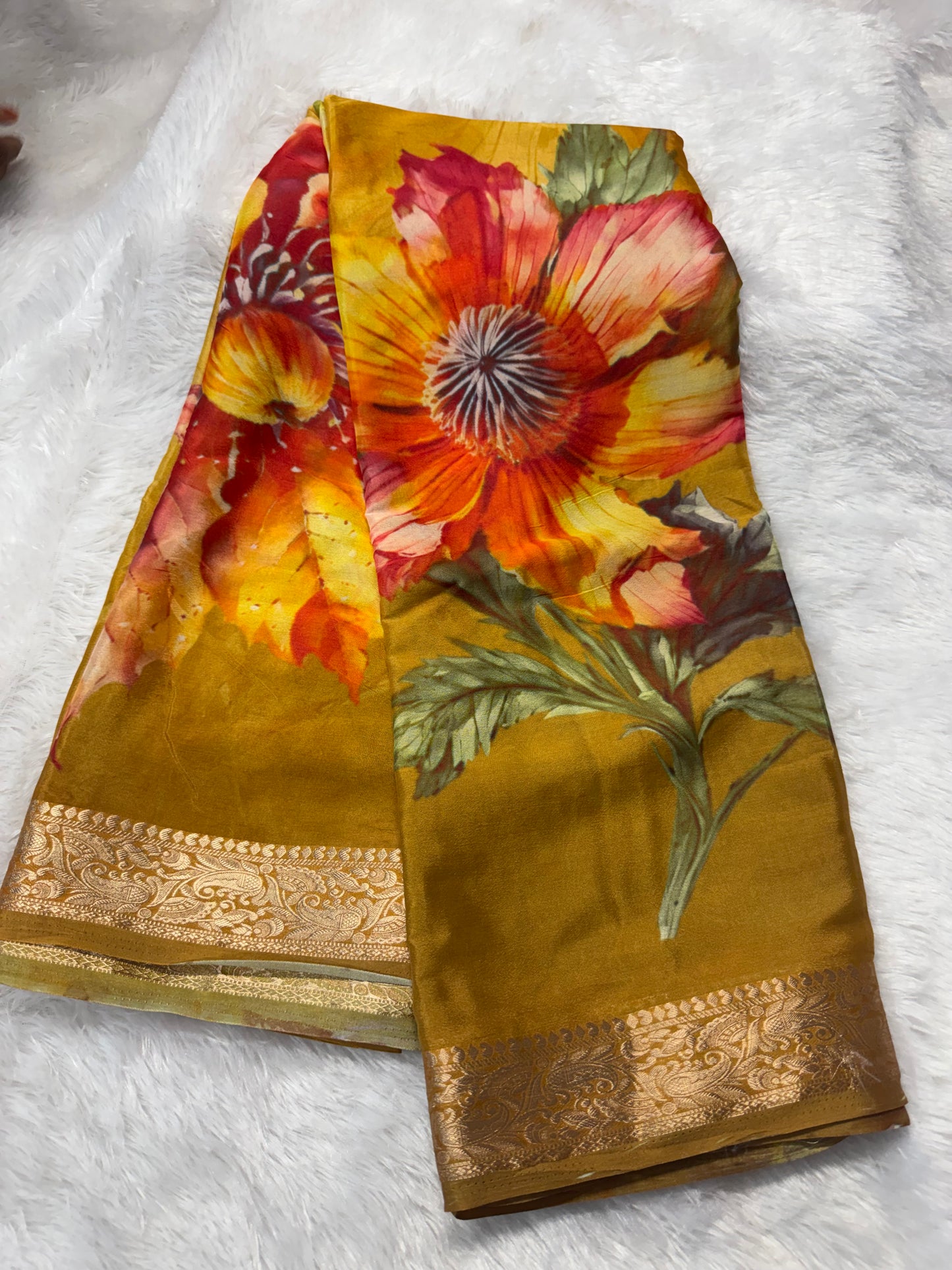 Chinnon digital print saree-SR1209D