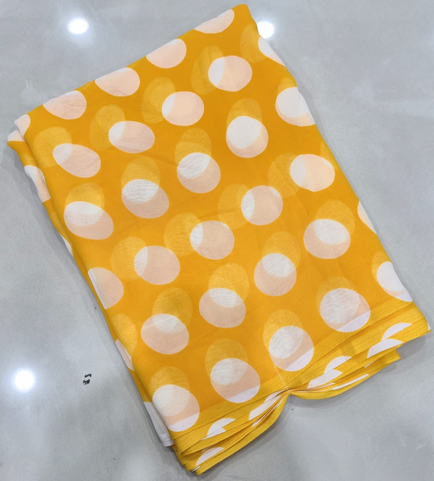 Georget polka dots saree-SR1221I