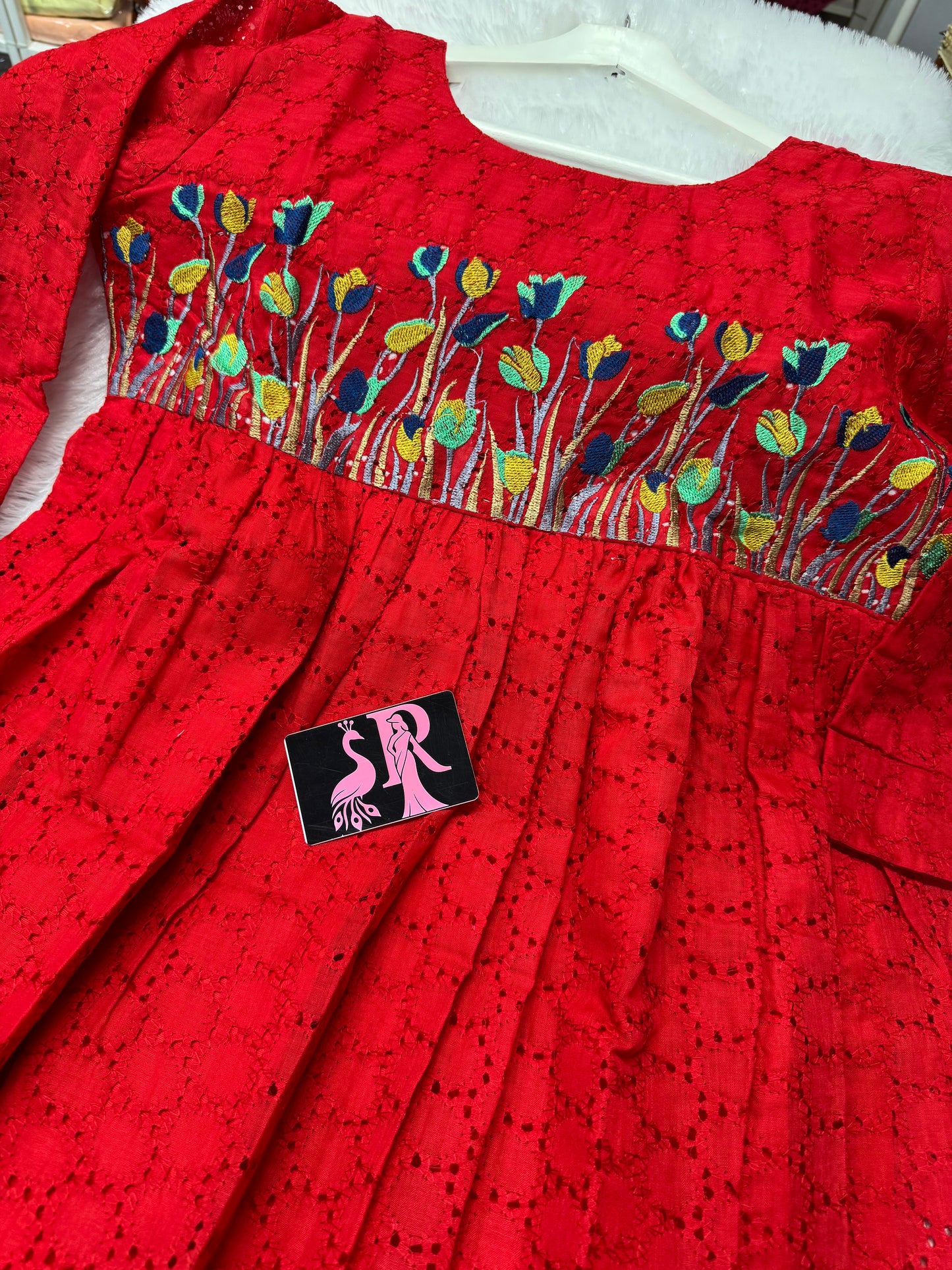 Hakoba embroidery frocks-SRF2005A