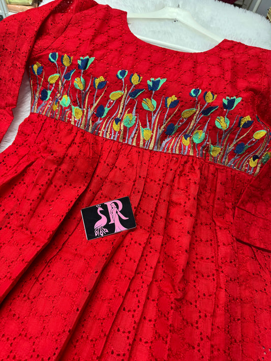 Hakoba embroidery frocks-SRF2005A