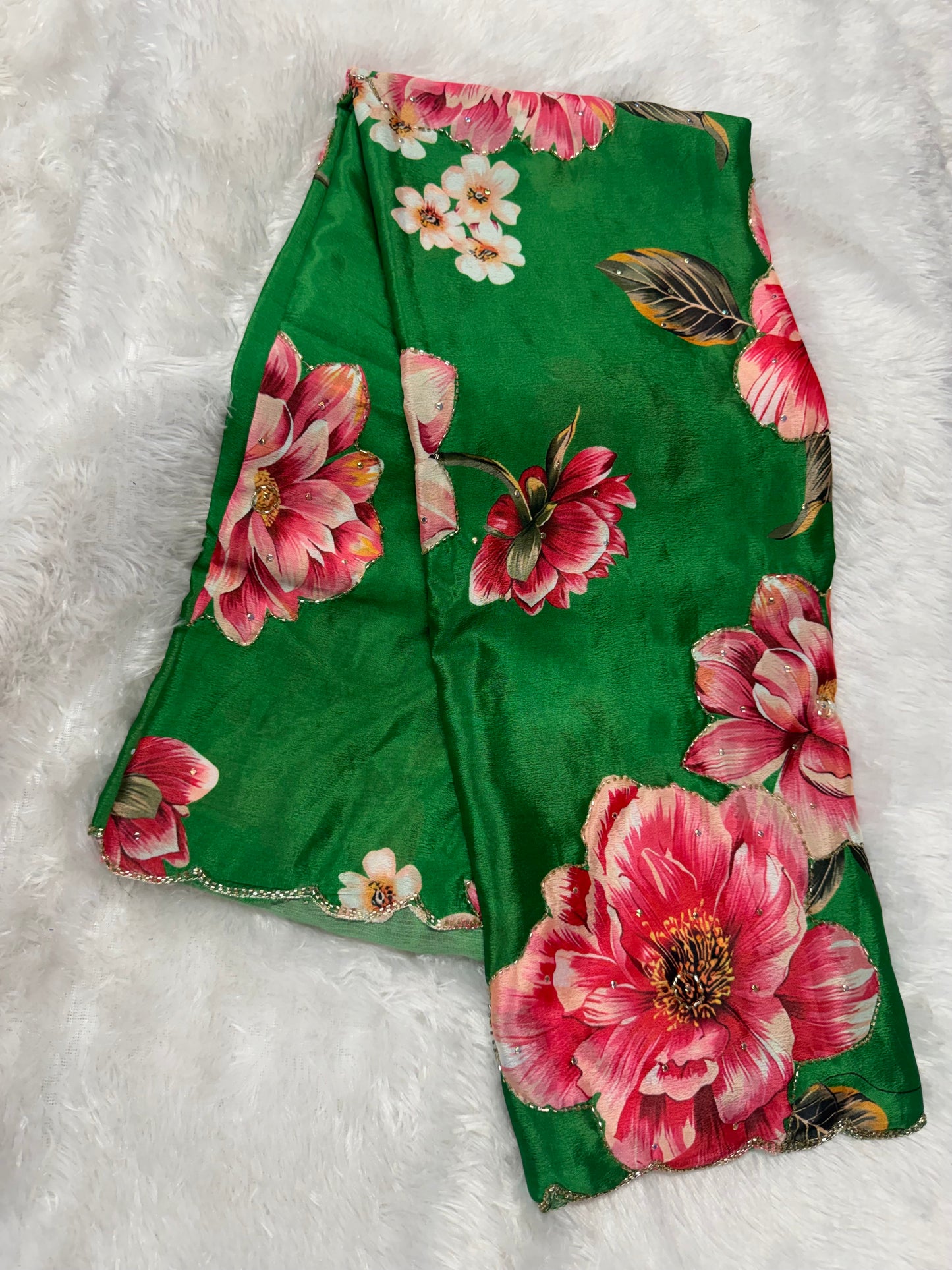 Chinnon floral cocktail saree-SR1254I