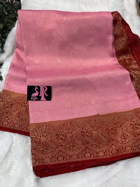Vintage zari checks-SR1080A