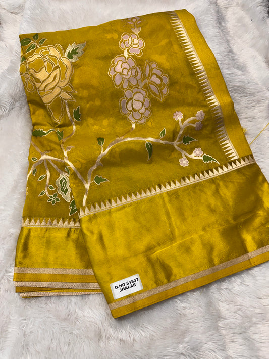 Mushru silk Jamdhani saree-SR1274E