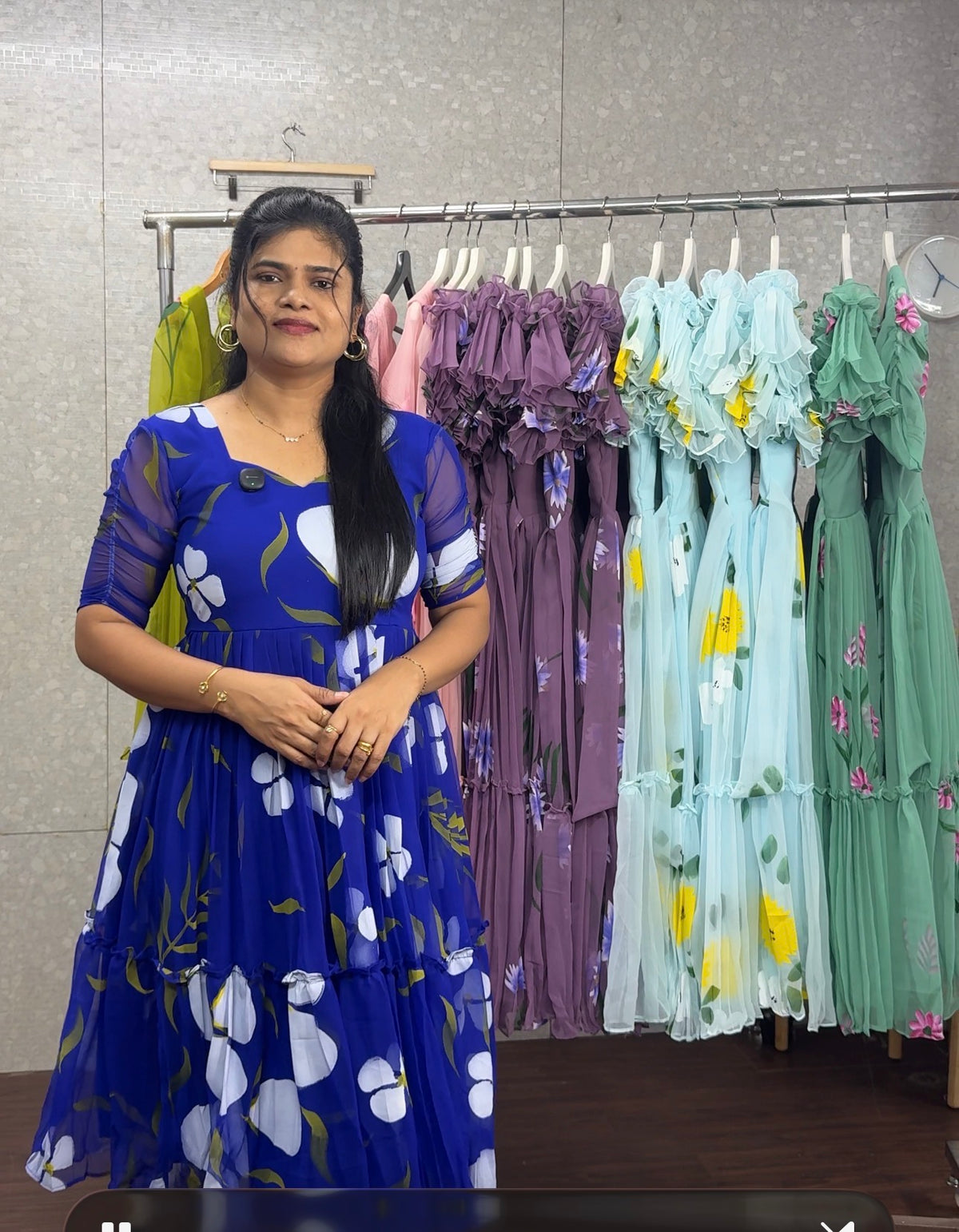 Georget Handpainted frock-SRF1072H