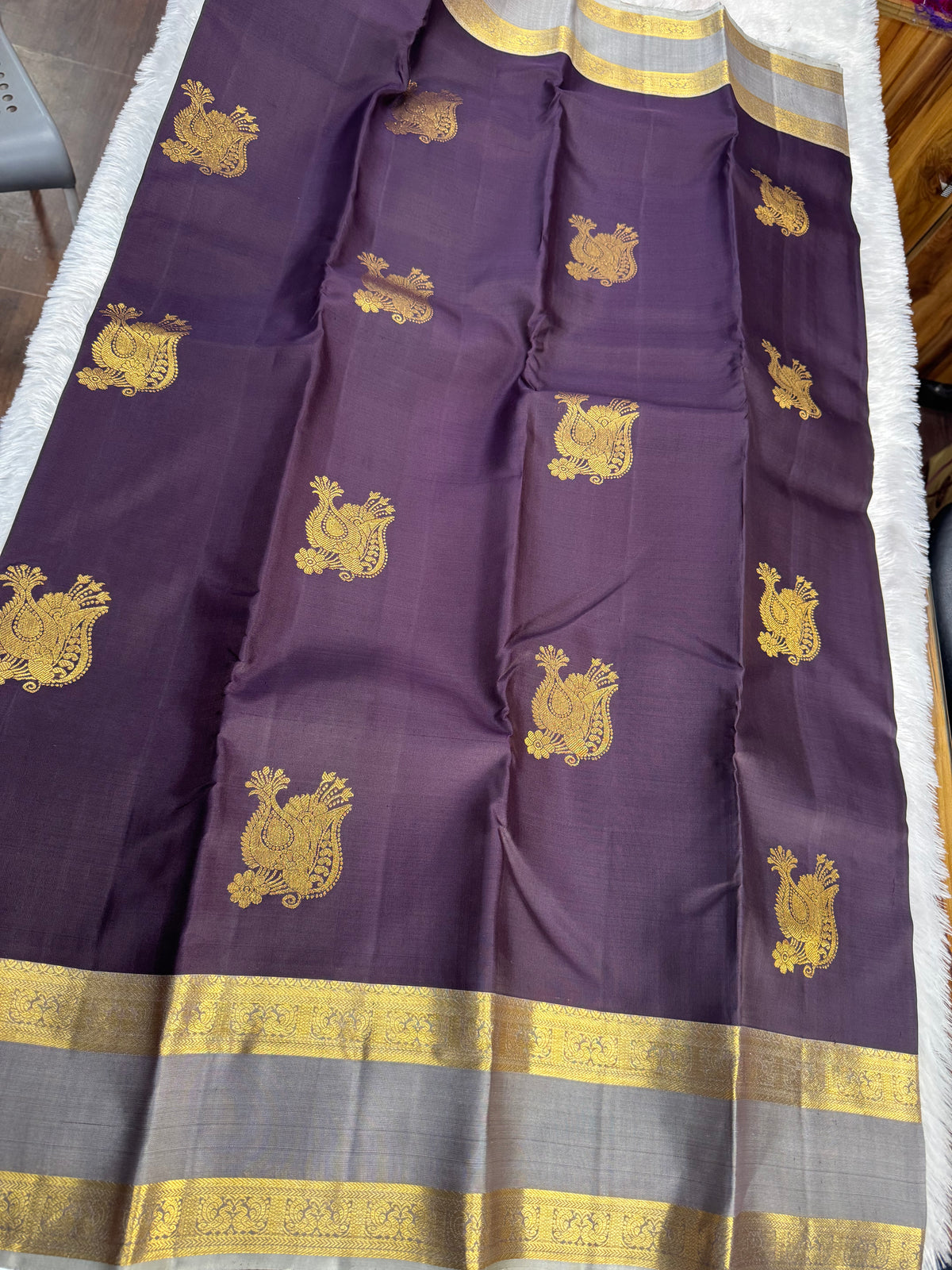 Handloom vintage Kanchipattu saree-SRKP15