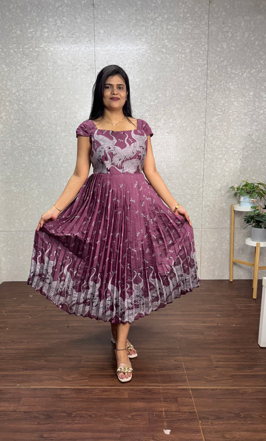 Chanderi frock-SRF2020B