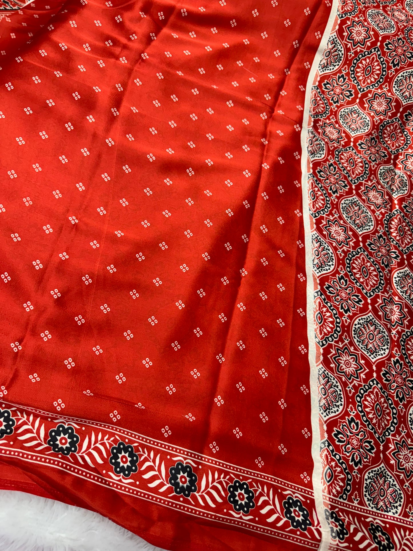 Ajrakh saree-SR1068A