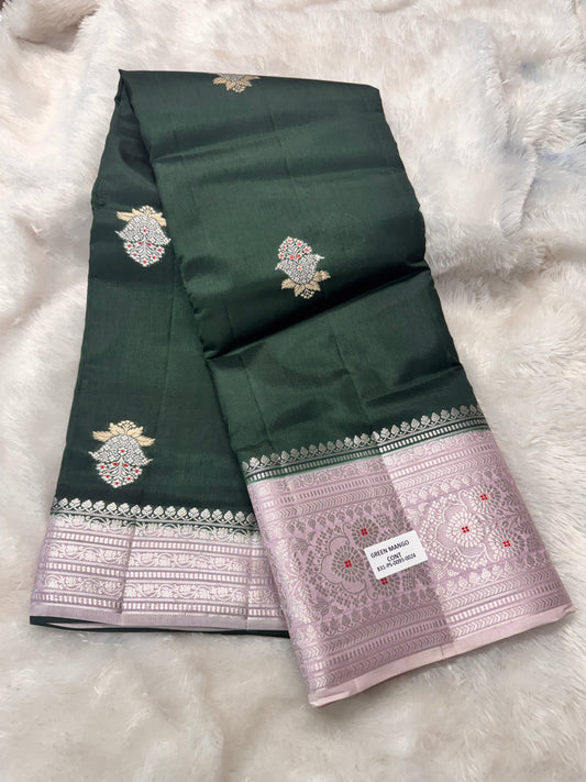Green mango saree-SR1284G