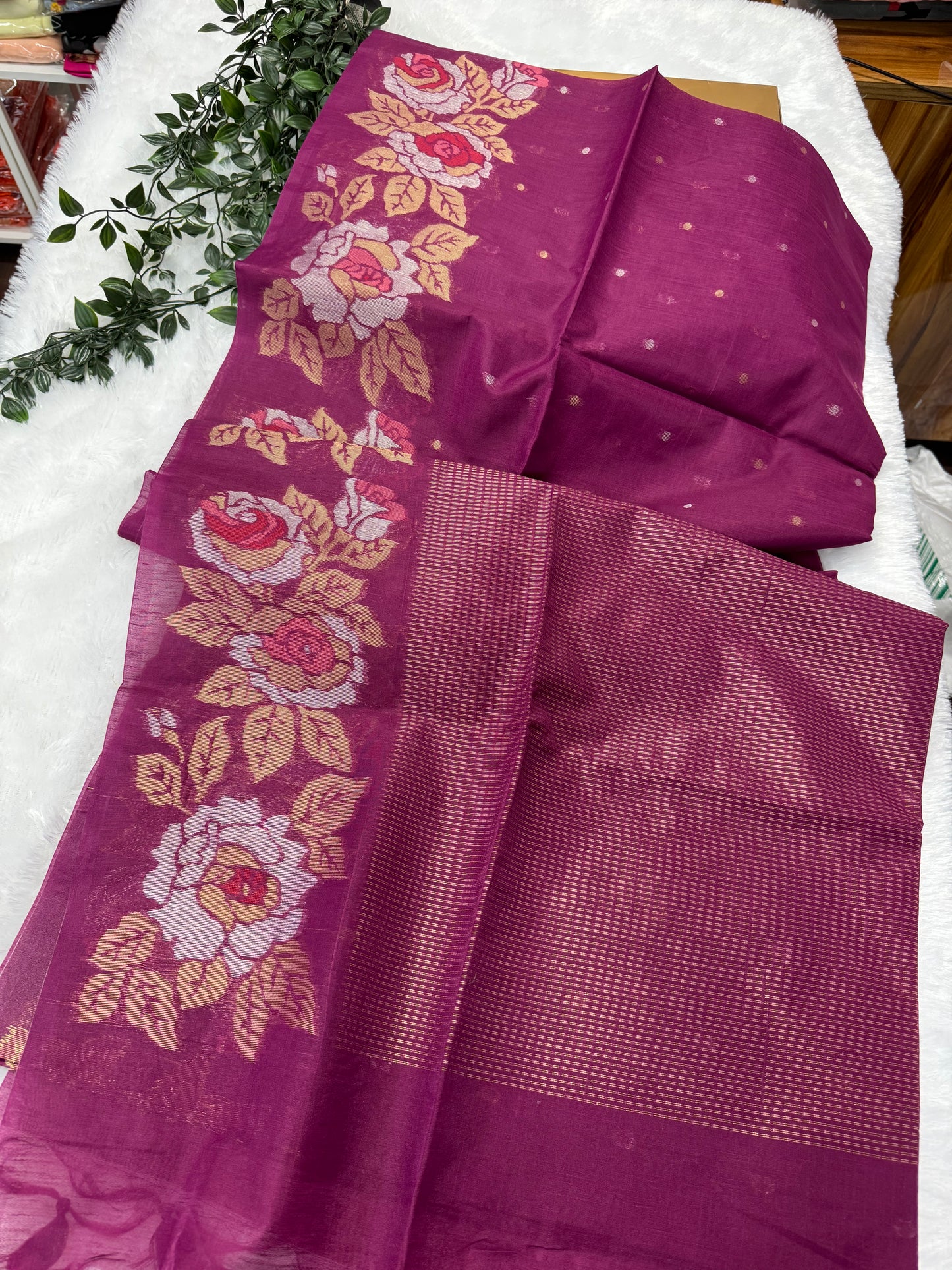 Linen Silk Saree-SR1002D