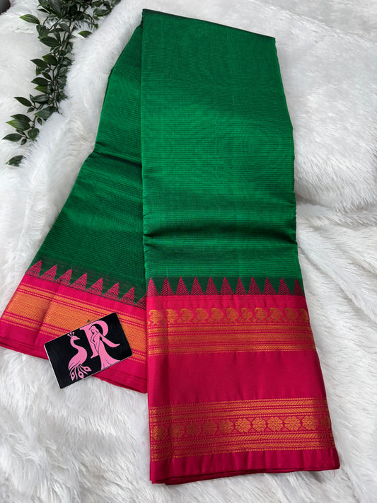 Mangalagiri pattu saree gap borders-SR1158B
