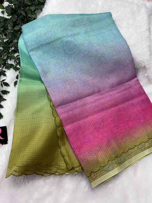 Pure silk Kota ombré saree-SRS030C