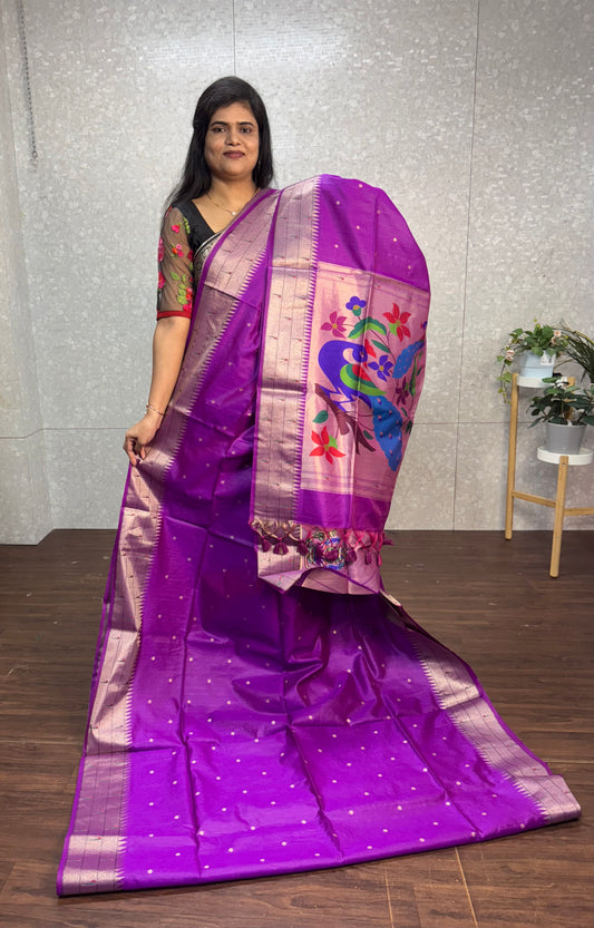 Tassar muniya Paithani-SR1096B