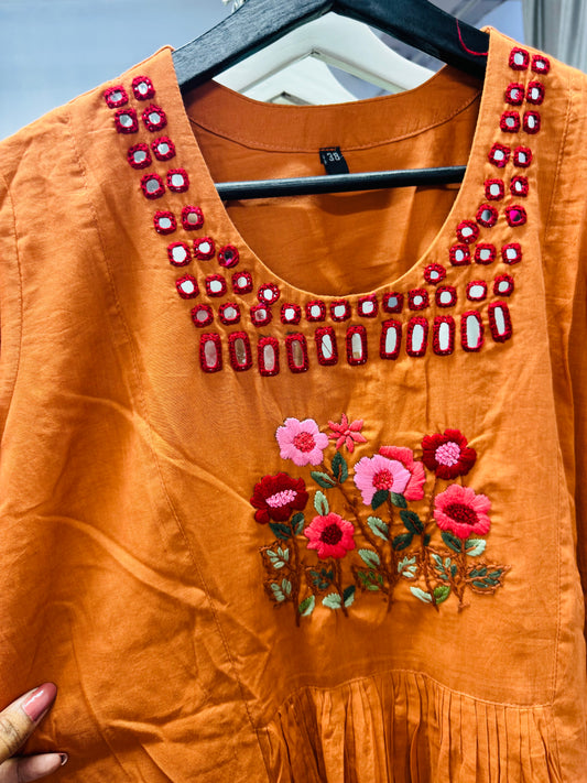 Pure mulmul cotton frocks -SRF2005C
