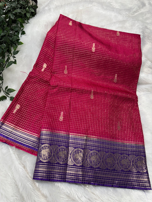 Vintage checks Mysore Georget-SR1174H