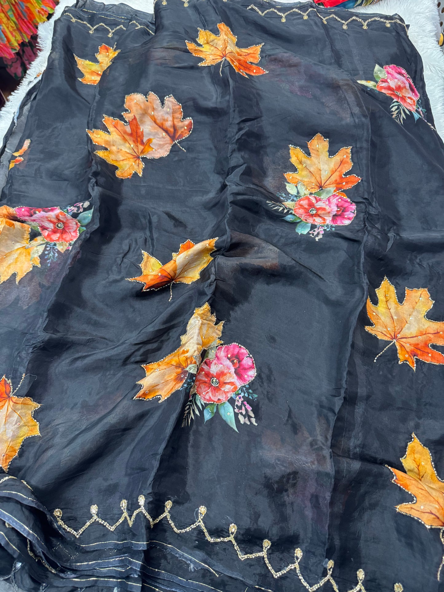HO silk cocktail saree-SR1218E