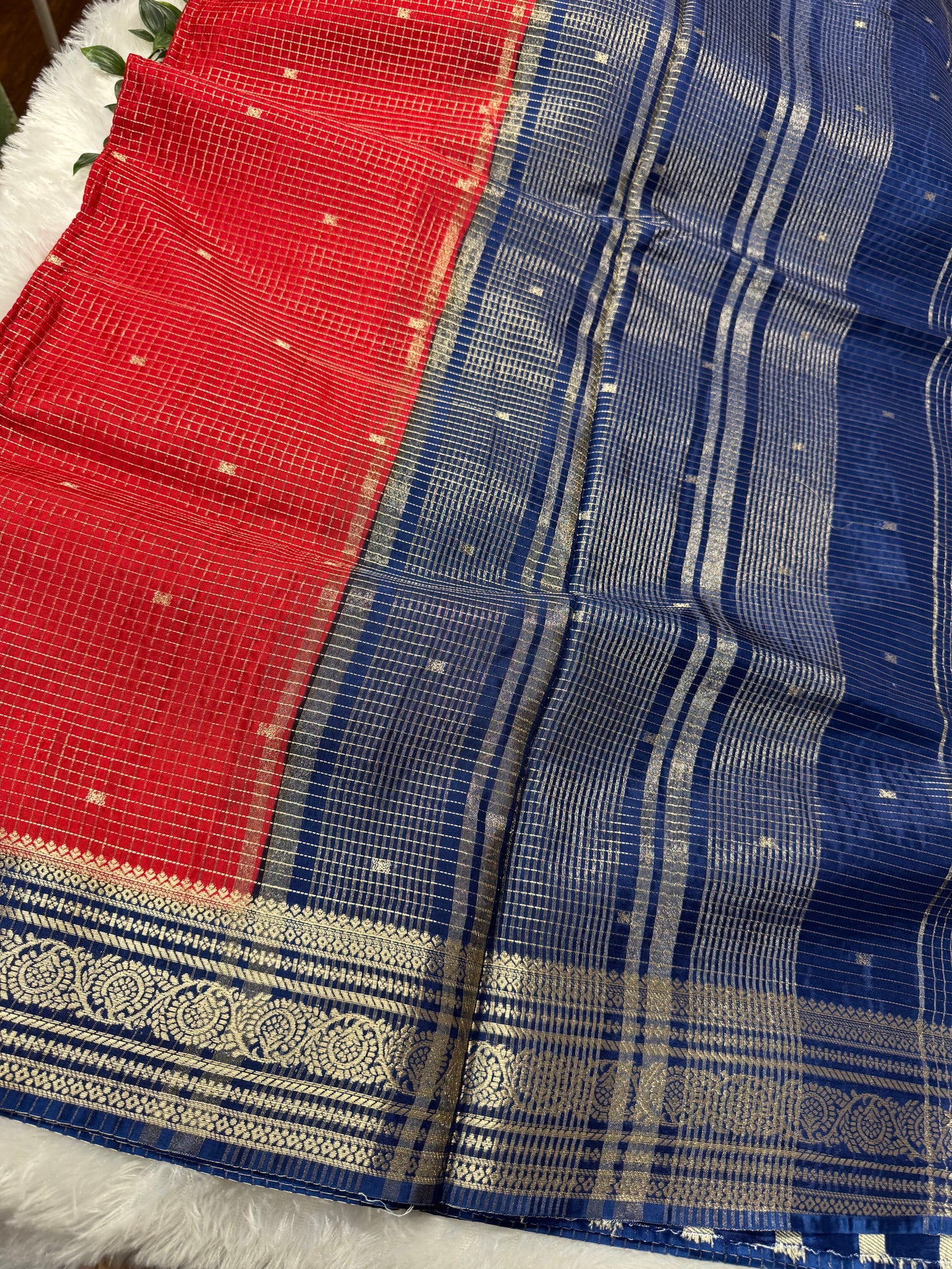 Vintage checks Mysore Georget-SR1173C