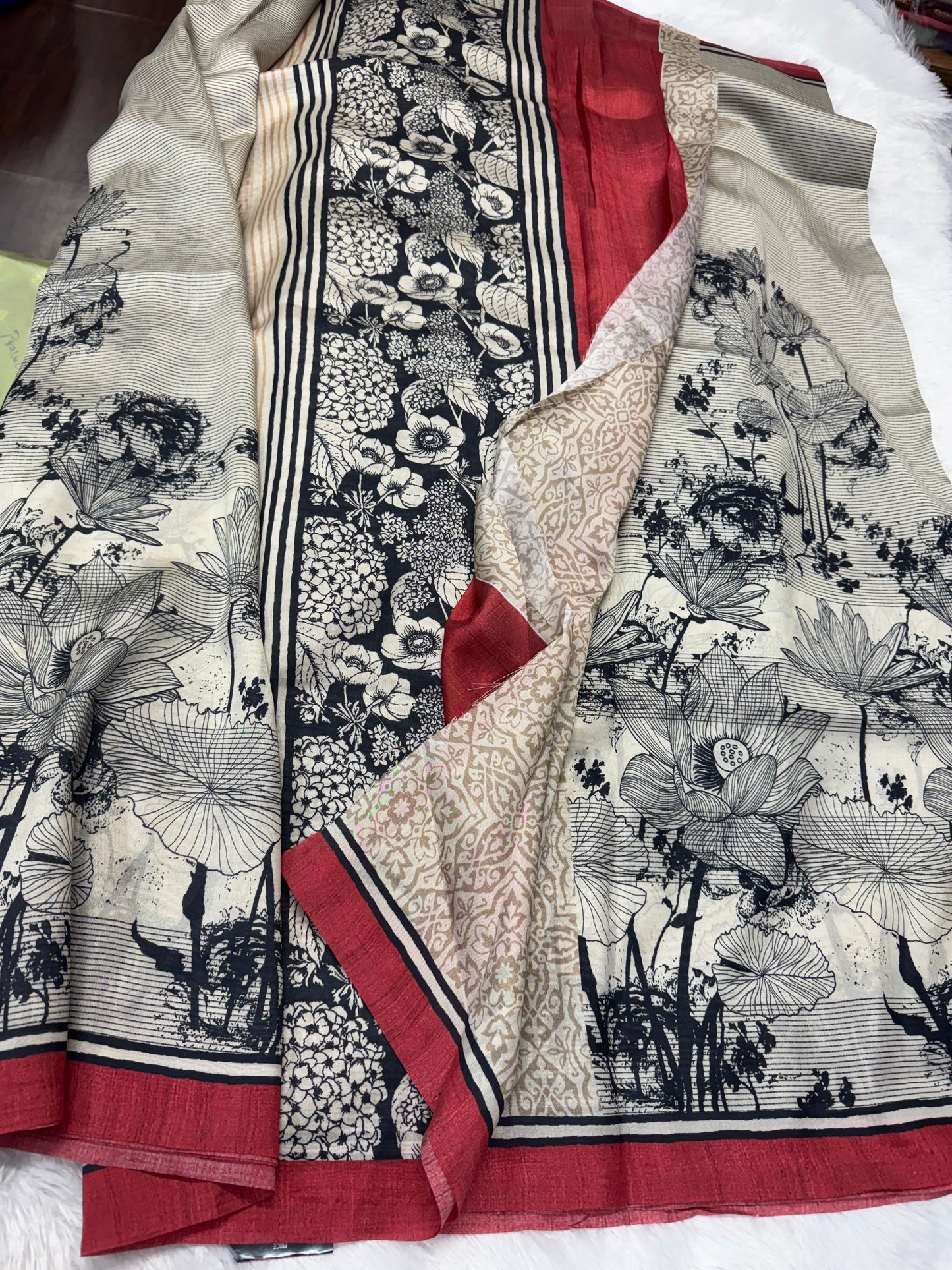 Tassar crepe silk  -SR1180L