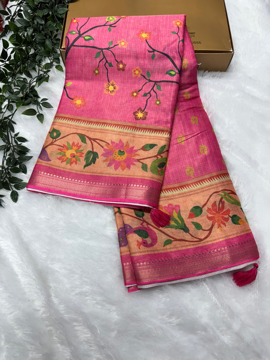 Banarasi tissue paithani-SRS017C