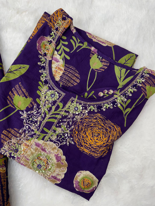 Jaipur cotton embroidery suit-SRSP013A