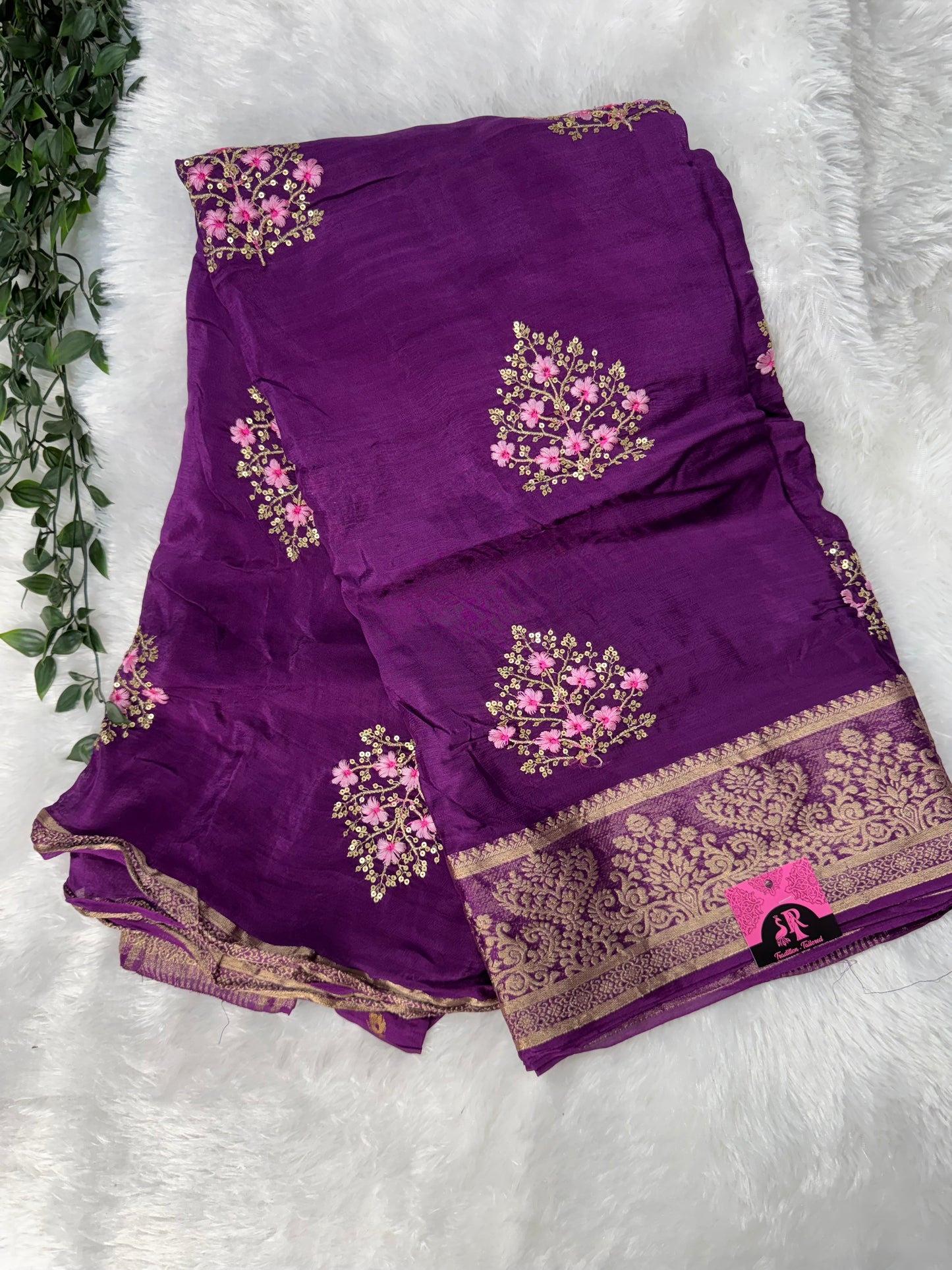 Russian silk saree-SR1097D