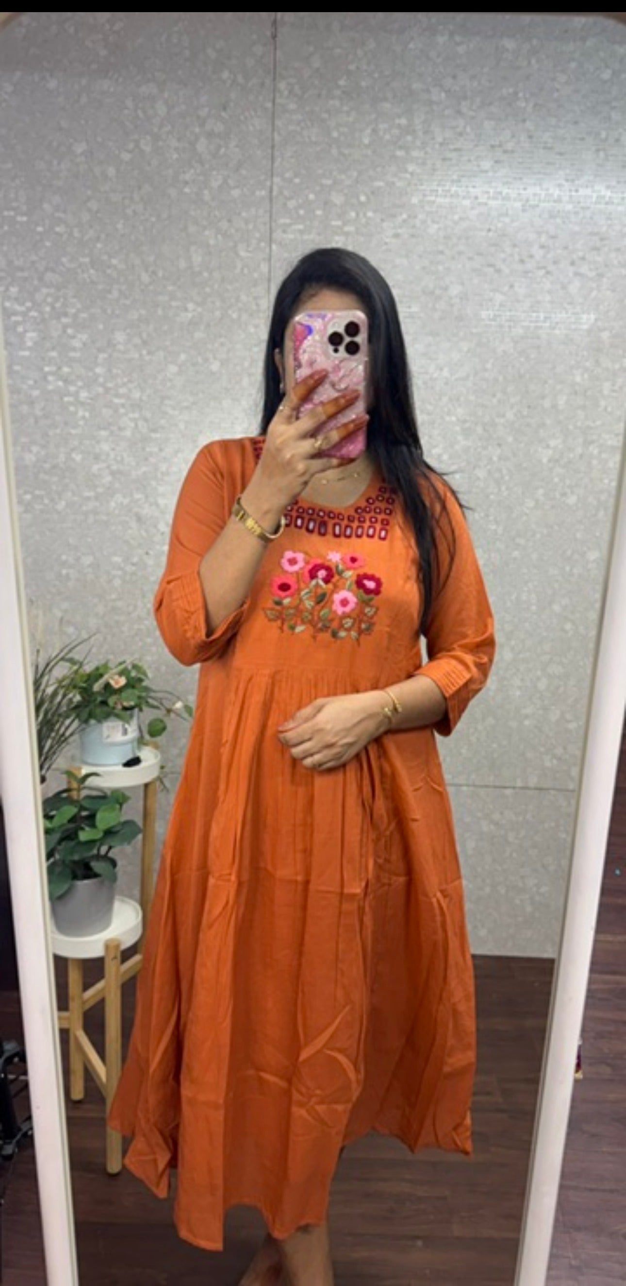 Mulcotton embroidery frock -SR3X2