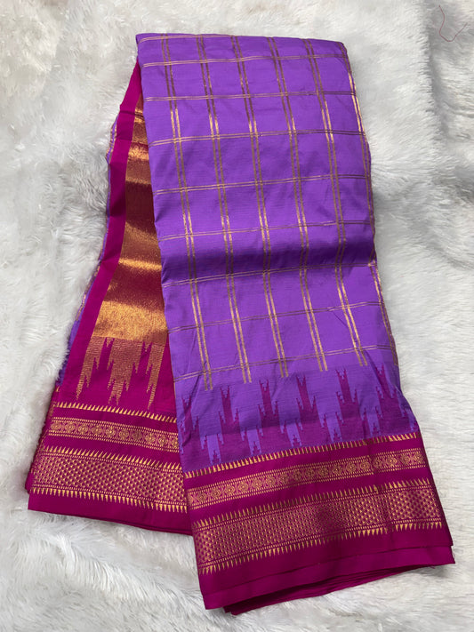 Narayanpet pattu checks saree-SR1248H