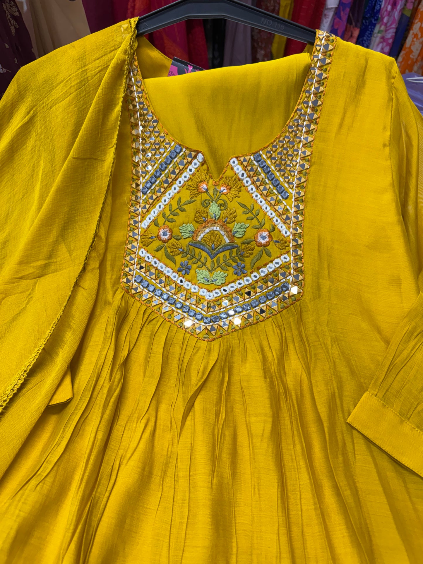 Pure Mulchanderi suit-SRS059E