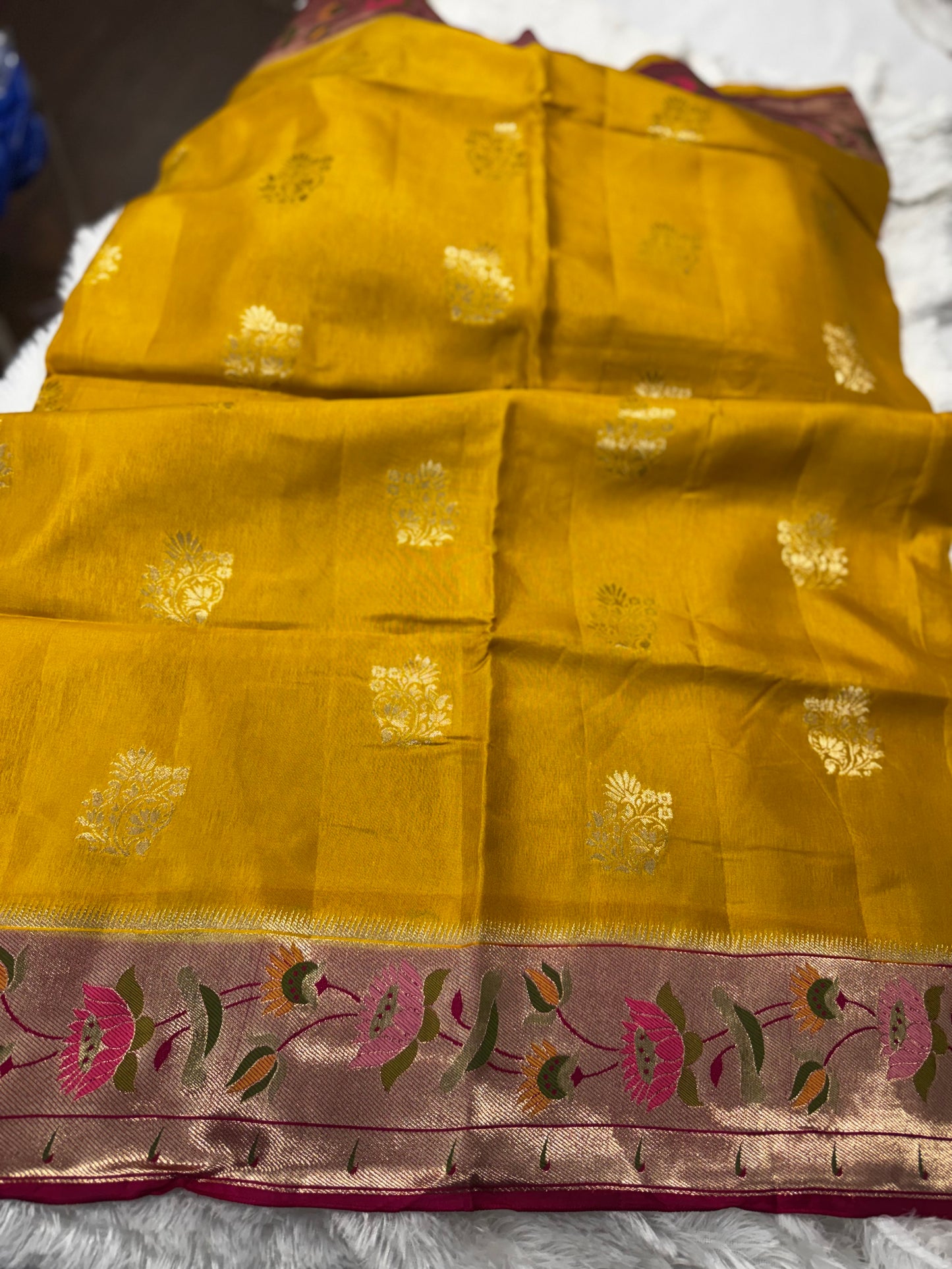 Munga crepe paithani saree-SR1238B