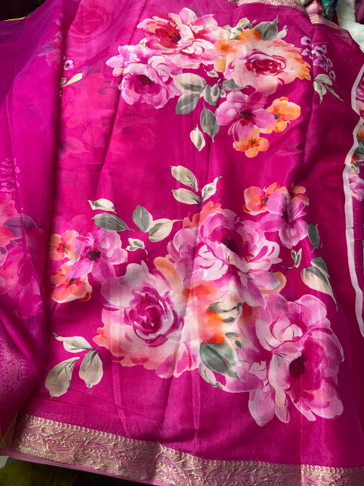 Chinnon digital print saree-SR1232A