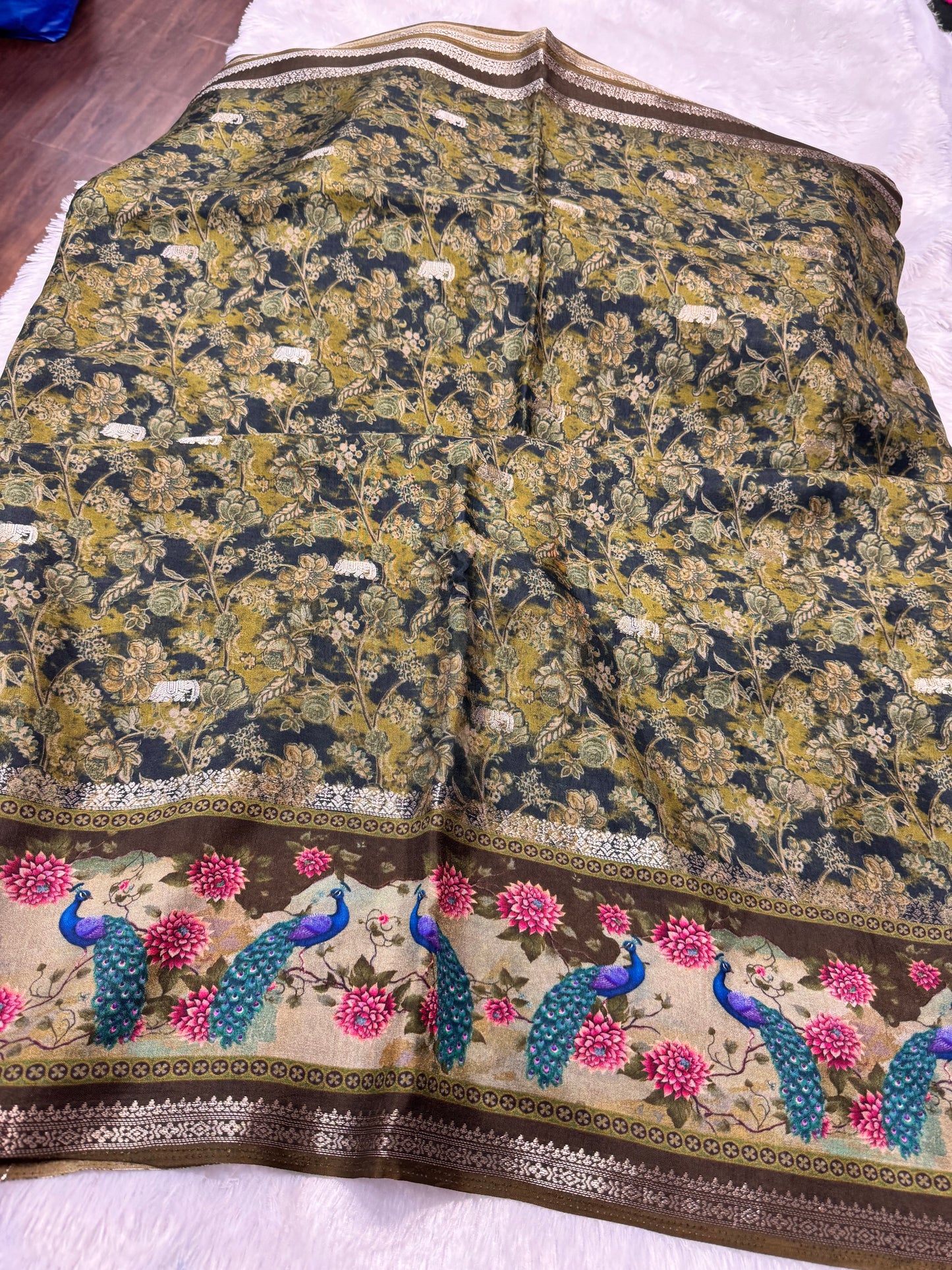 Pure Dola silk saree-SR1295B