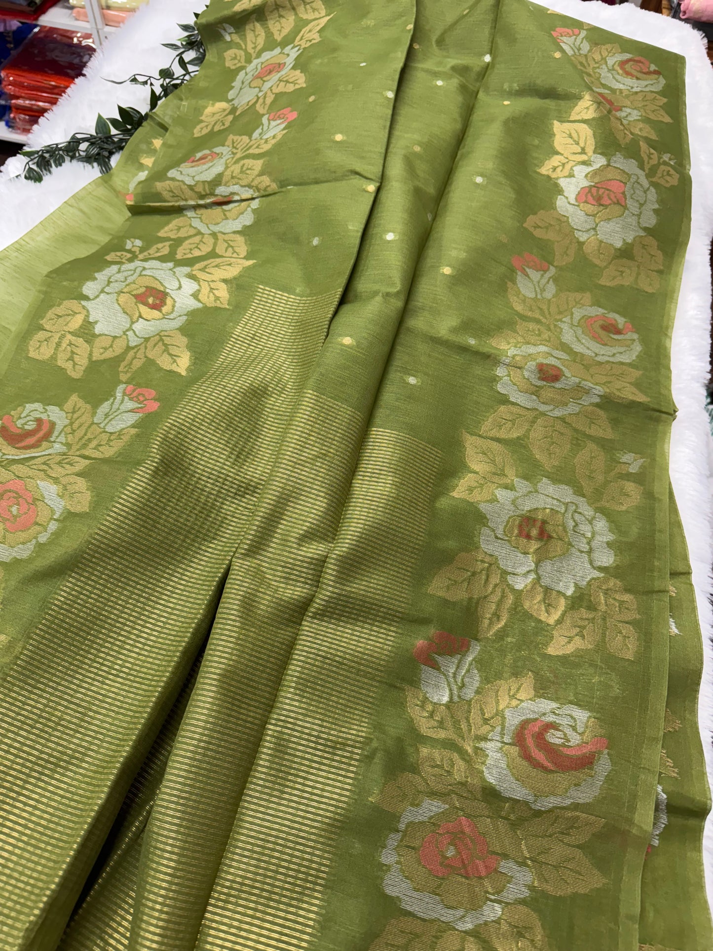 Linen Silk Saree-SR1002C