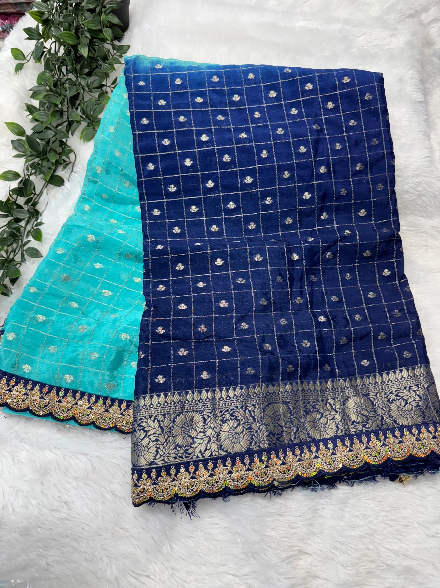 Pure Chinnon checks dual shade-SR1133