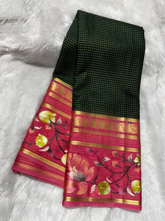 Mysore crepe saree-SR1301C