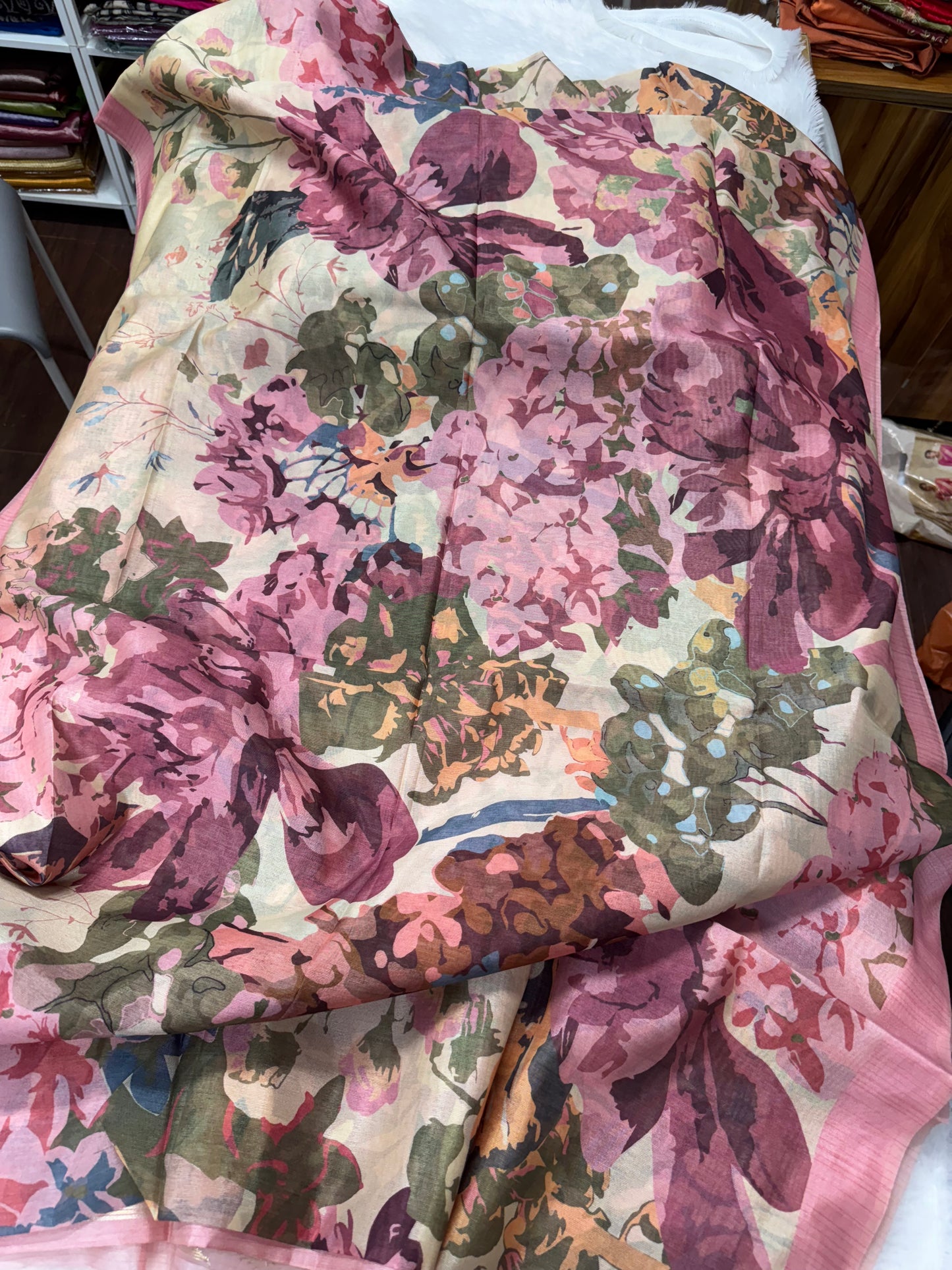 Linen silk jamdhani-SR1086C