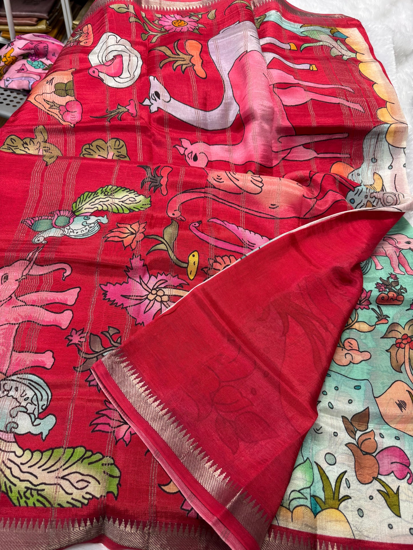 Mangalagiri pattu Kalamkari-SR1102D