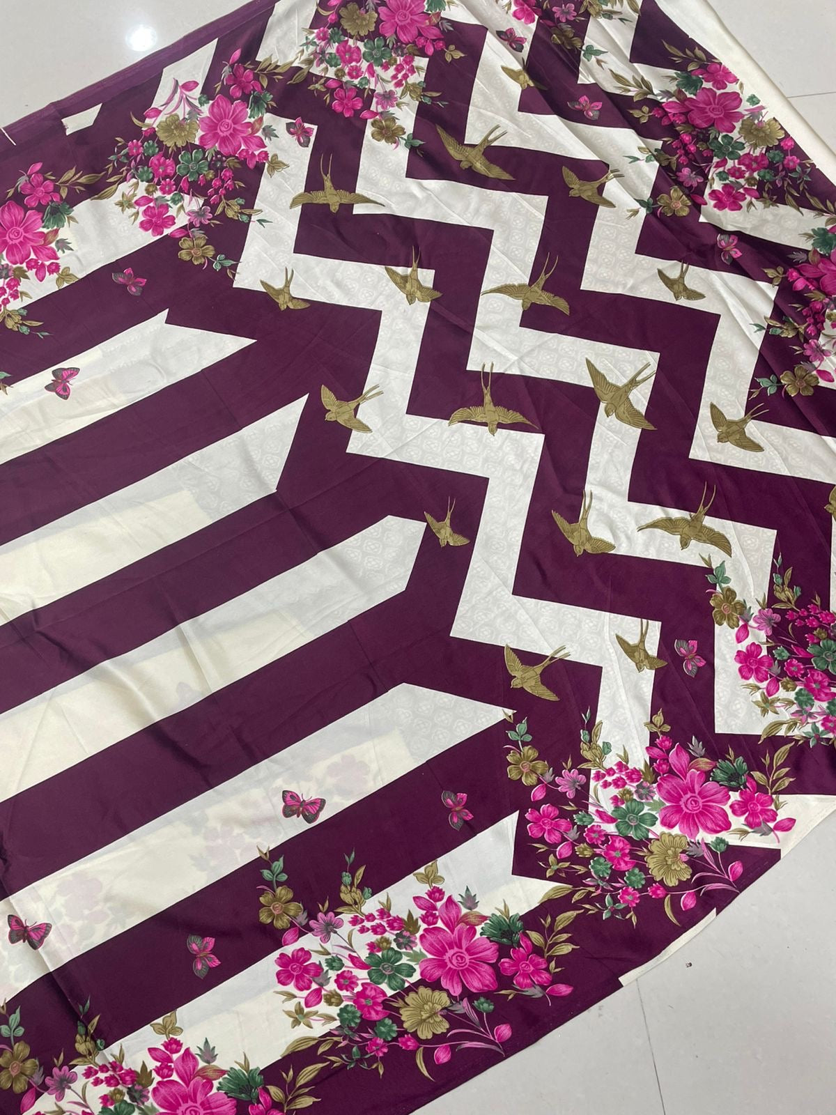 Pure Satin Silk Saree-SR1055