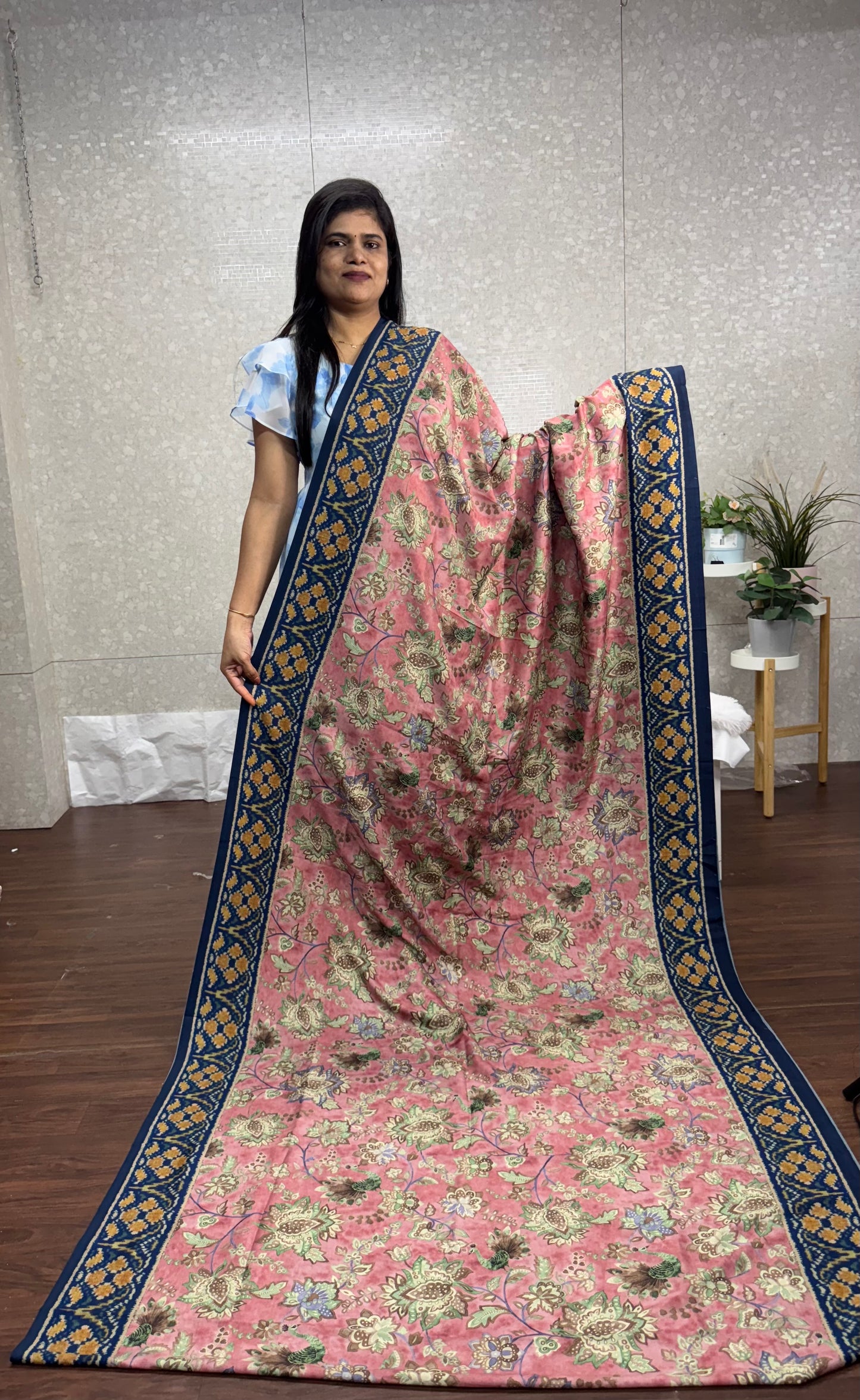 Lavanya silk Kalamkari-SR1047D
