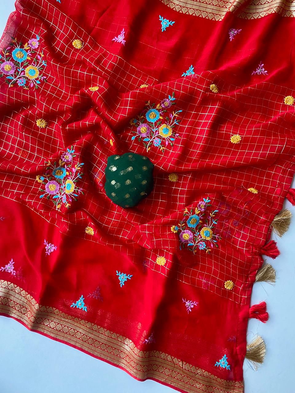 Pure Georget saree-SR1156A
