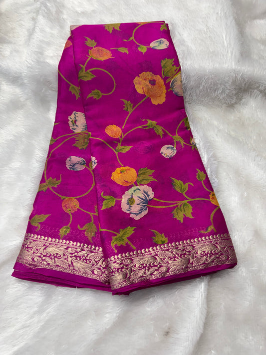 Chinnon floral saree-SR1229g