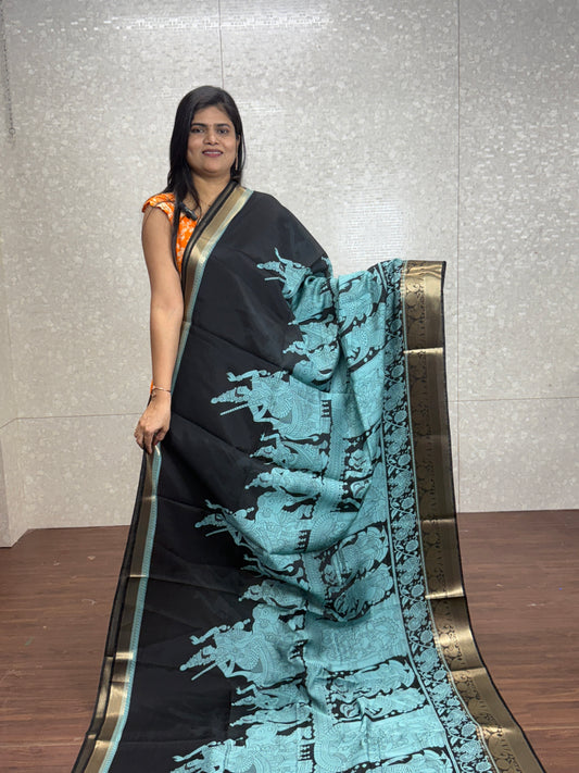 Chanderi Saree-SR1014B