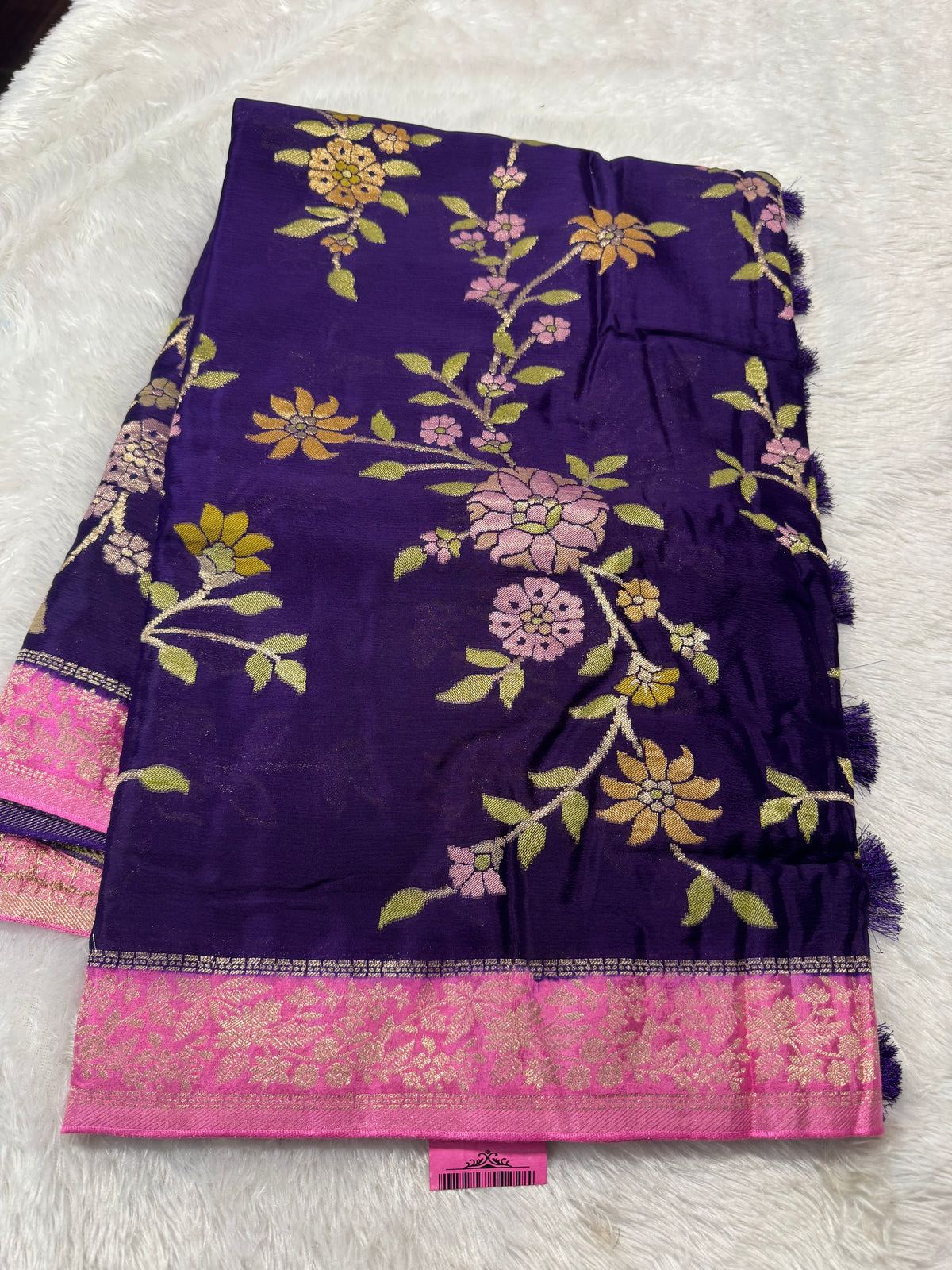 Banarasi khaddi chiffon saree-SR1315