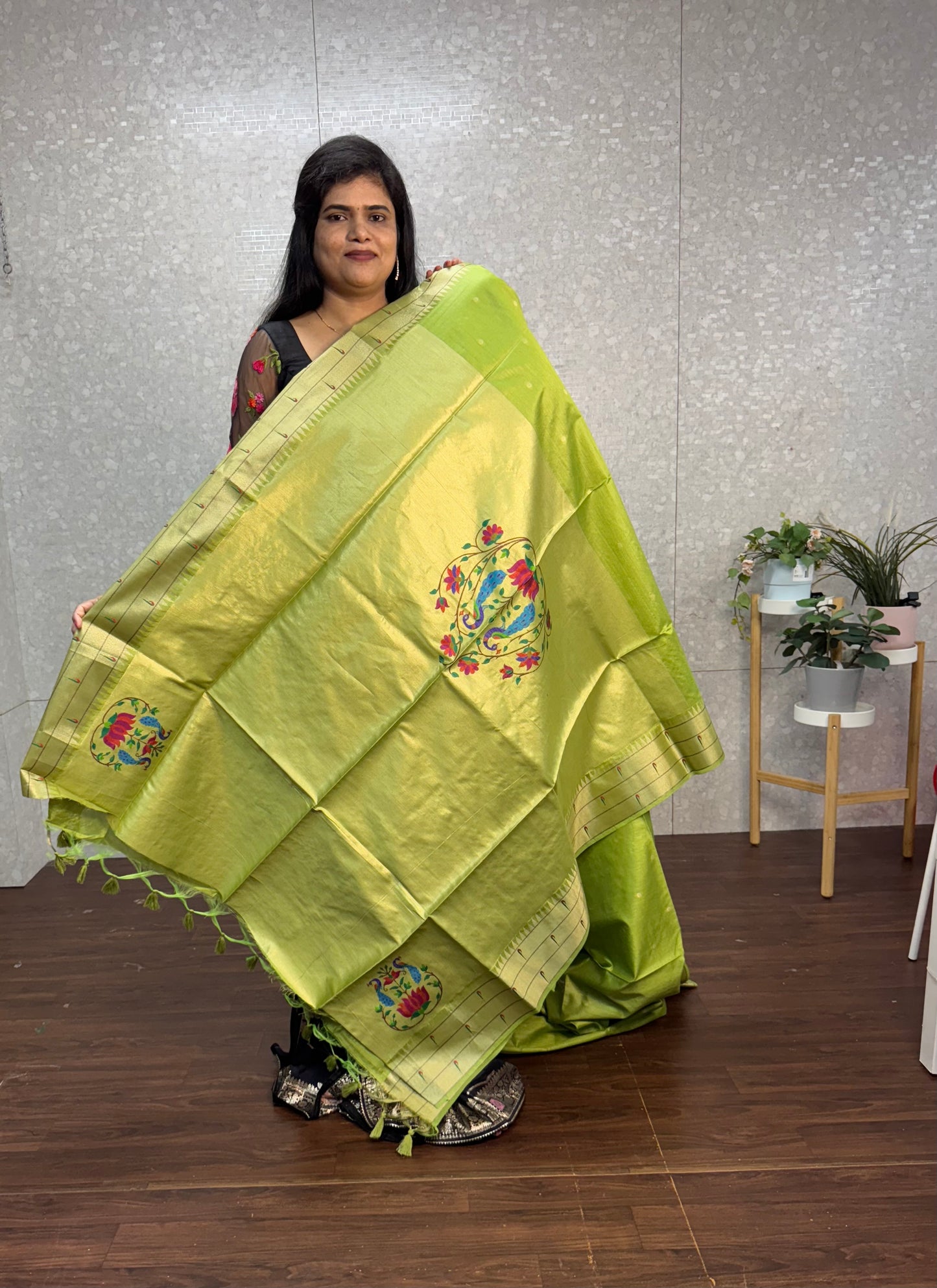 Tassar muniya paithani-SR1096C