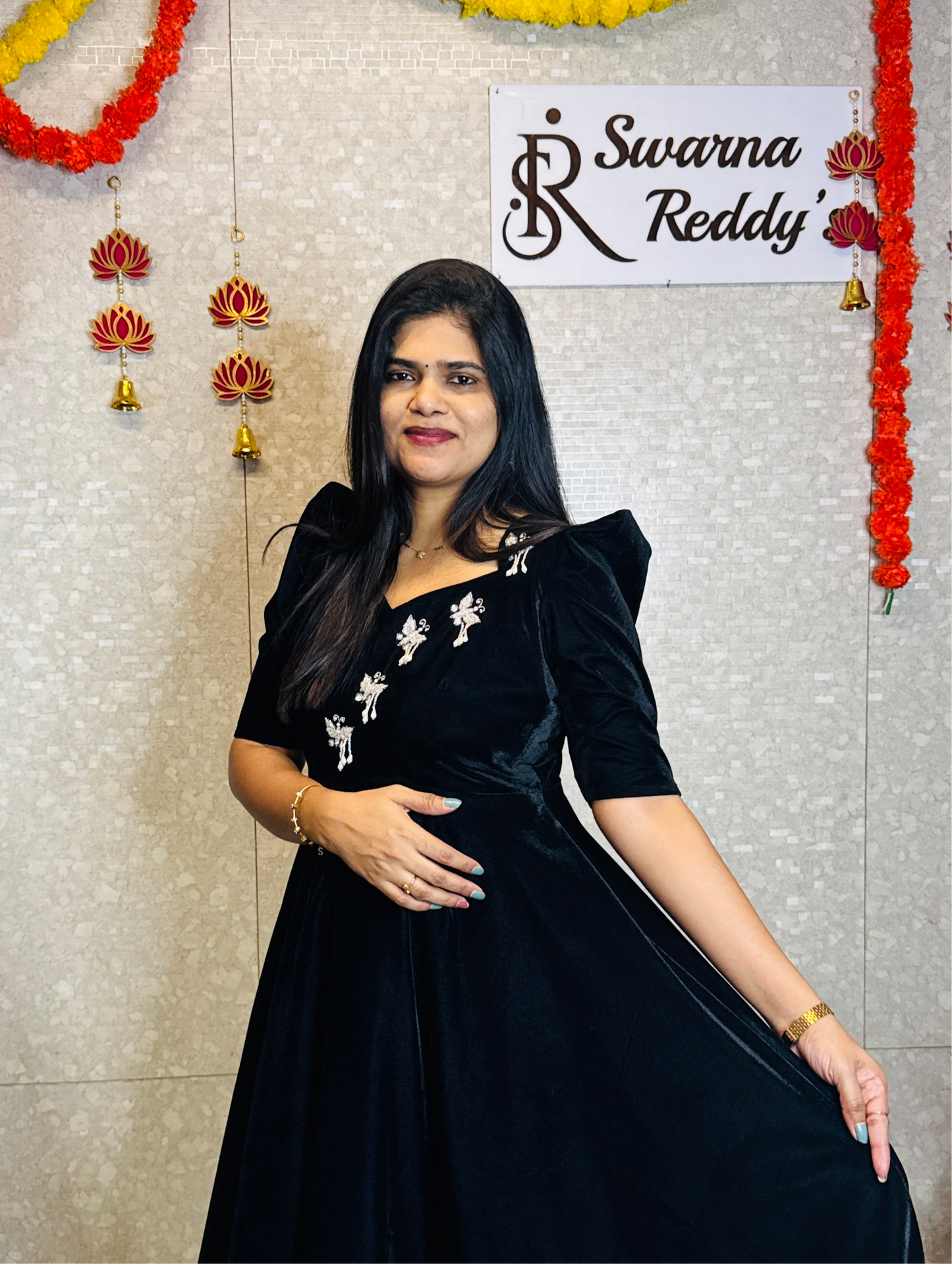 Velvet Frock-SRF1008B