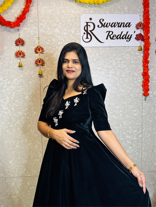 Velvet Frock-SRF1008B