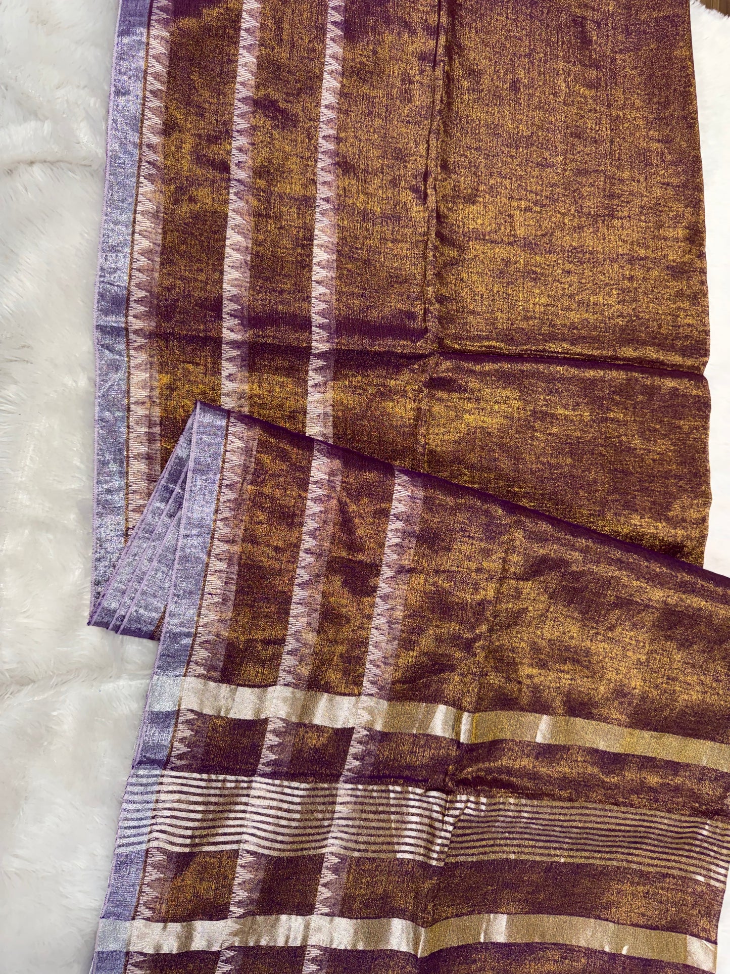 Linen tissue saree-SR1205A