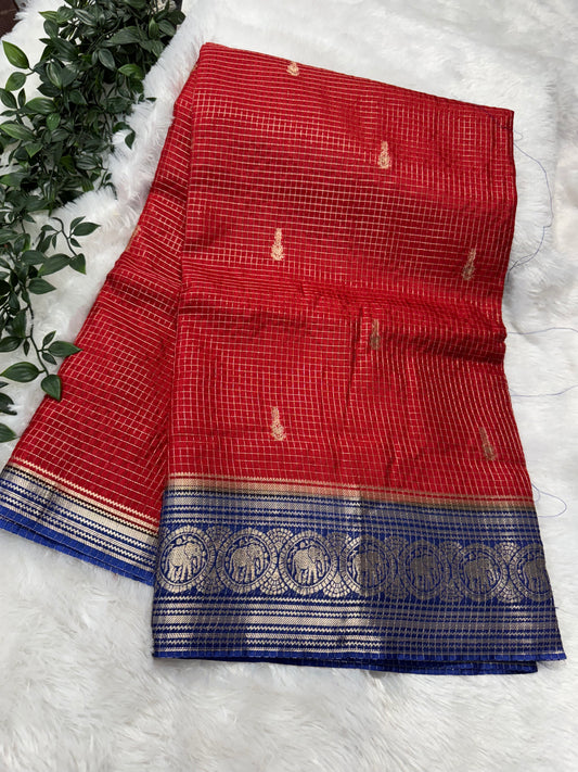 Vintage checks Mysore Georget-SR1174M