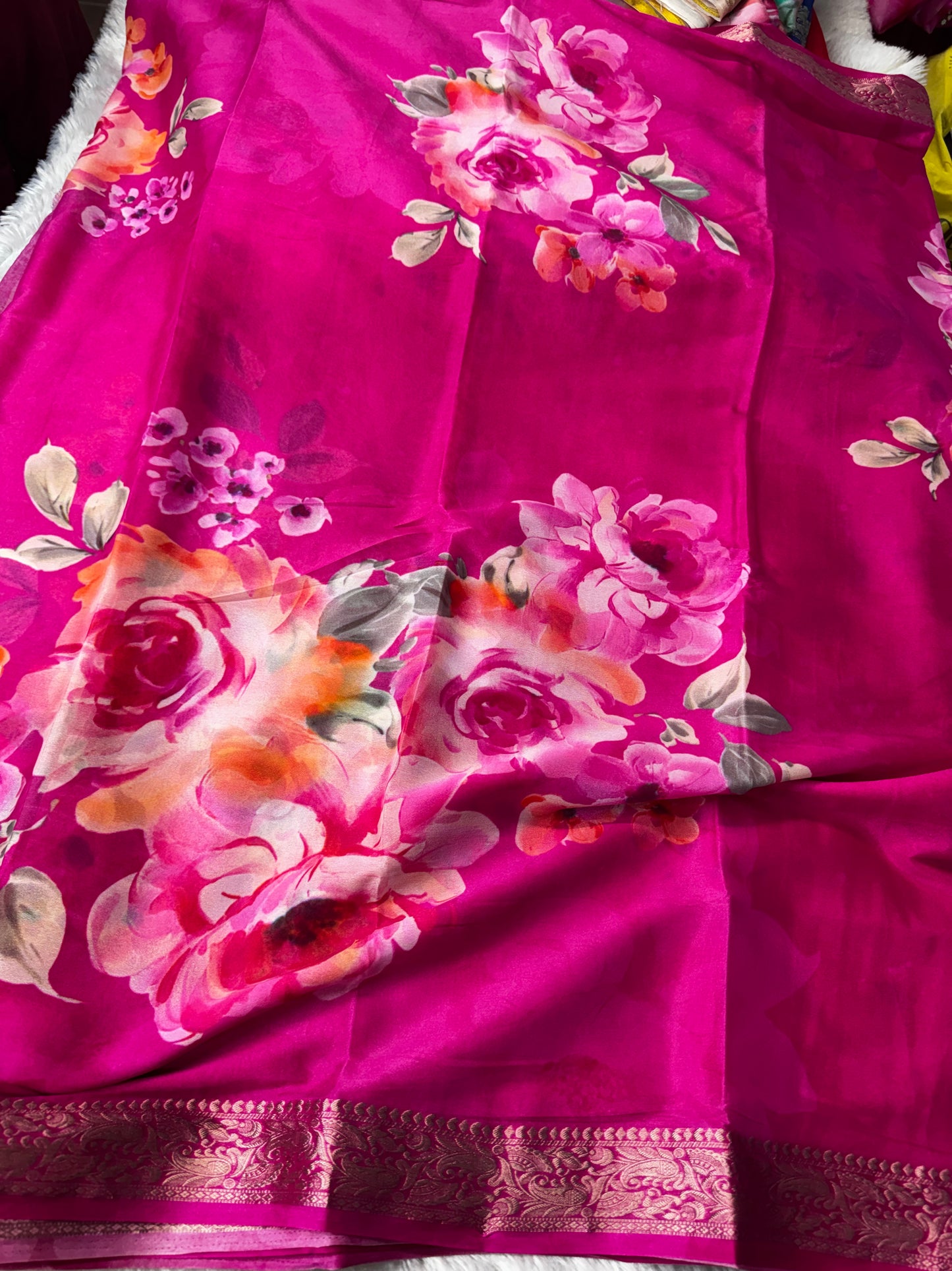 Chinnon digital print saree-SR1232A