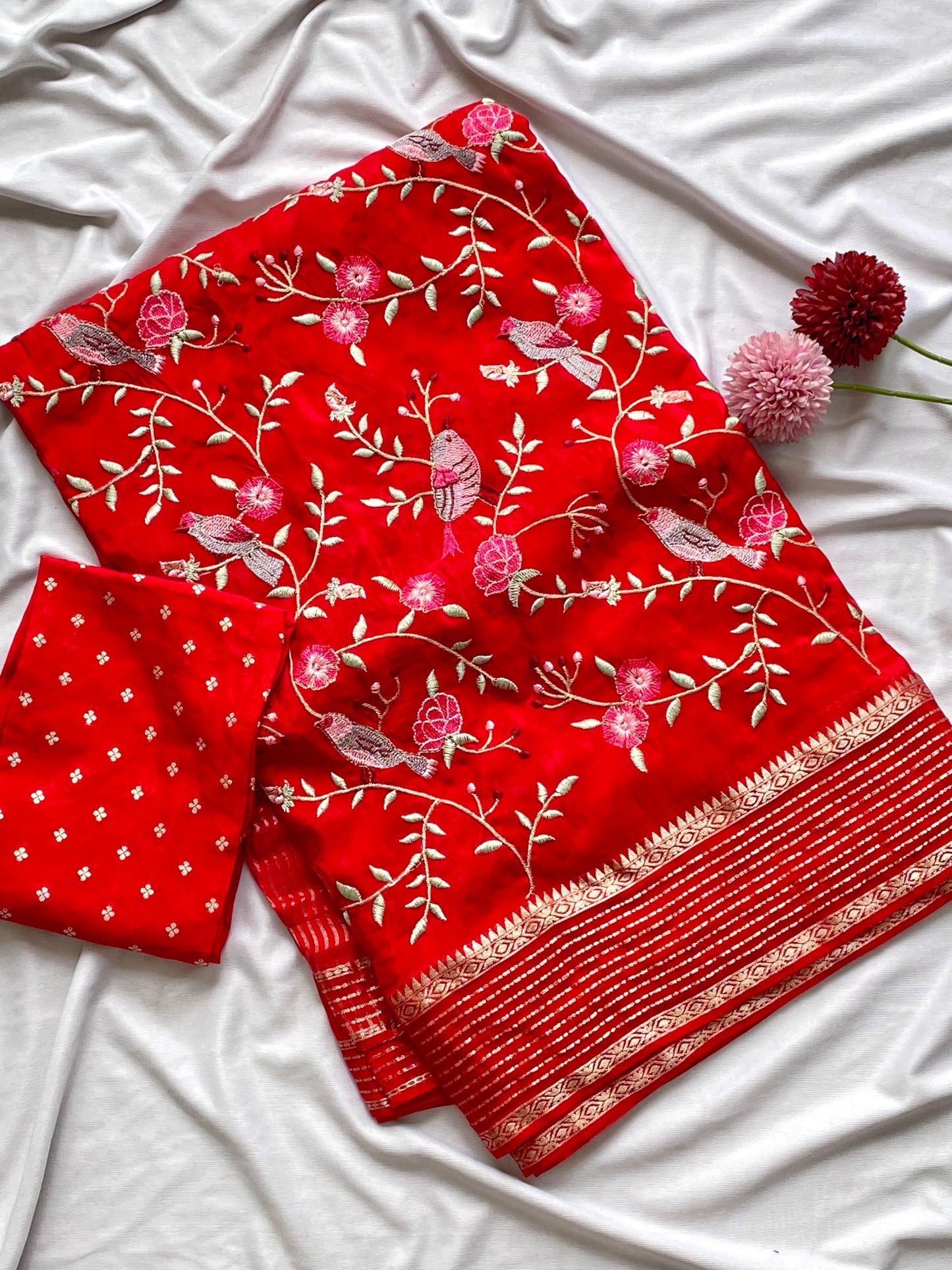 H.O silk saree-SR1063E